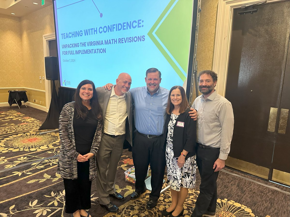SkipTylerMath's tweet photo. Excited to work with this incredible team and @scl_va to help Virginia educators implement the 2023 Virginia math revisions. Our discussions focused on fostering student-centered classrooms through MathForward, data cycle tools, and formative assessments. #ChangeTheStory https://t.co/GJilFXL9K0