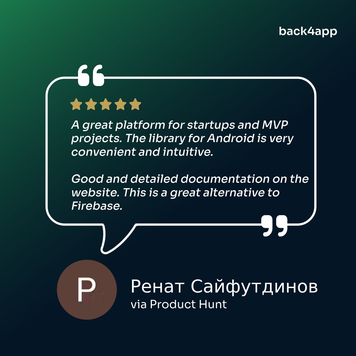 back4app's tweet photo. Shoutout to Pehat for the awesome #ProductHunt review! ๐
We love hearing how @back4app makes a difference for startups and MVPs. Thanks for the support! ๐
#DevLife #FirebaseAlternative #DevOps https://t.co/qxD2EzVc19