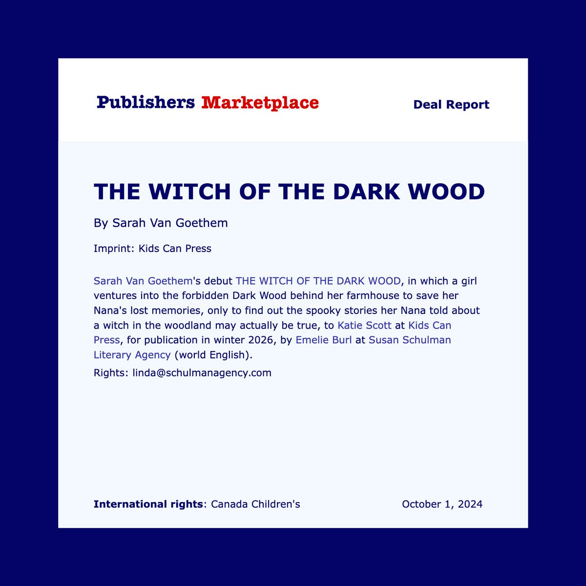 Hi #mgbookchat
I'm Sarah, a Canadian author. I just announced a book deal last week!