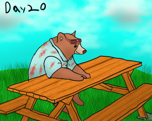 Day 20 Of learning to Draw: I Got you with <a href="/mike_bearmen/">ABearNamedMike | 🐻Bear PNGtuber</a> Hands <a href="/itsYatomydude/">Yato ??? ARC『The Grind Fiction Tanuki Punk Vtuber』</a> (my time laps was to big ill try and get it later) <3 the bear man