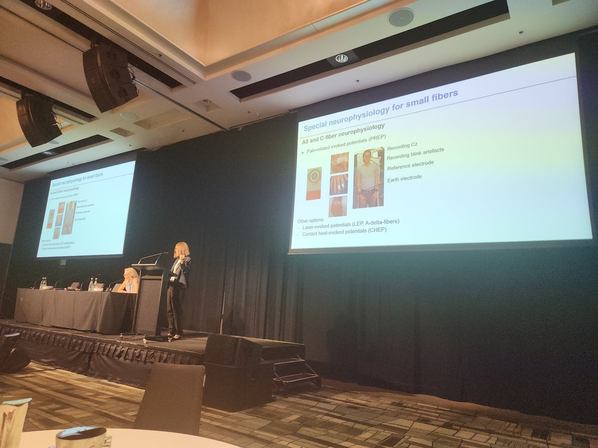 Clinical neurophysiology Workshop 2024. Great lecture by Prof Claudia Sommer on small fiber neuropathies.