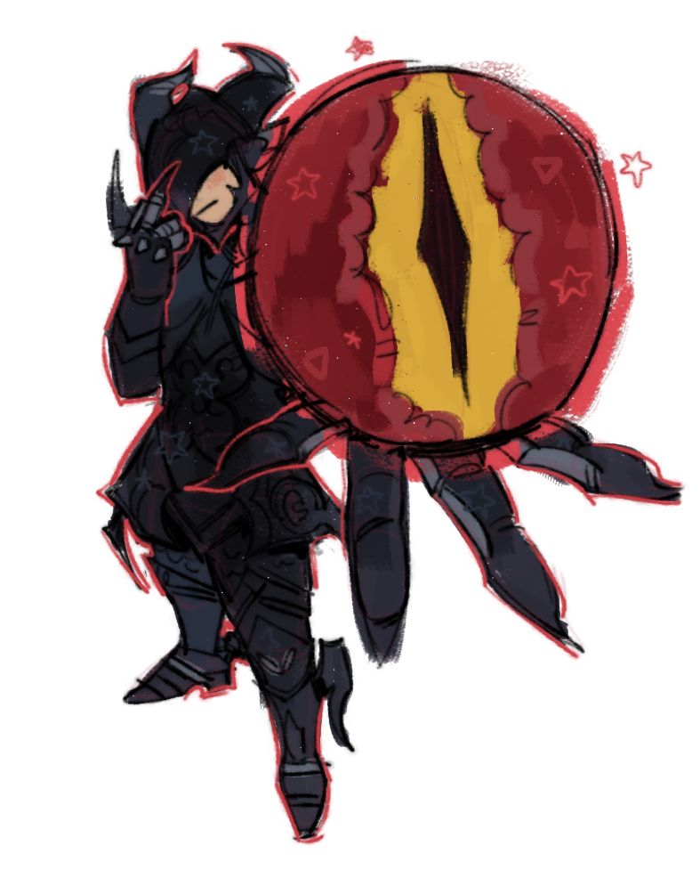 wyrmbloodkisser's tweet image. hes like if a cat brought a dead bird home