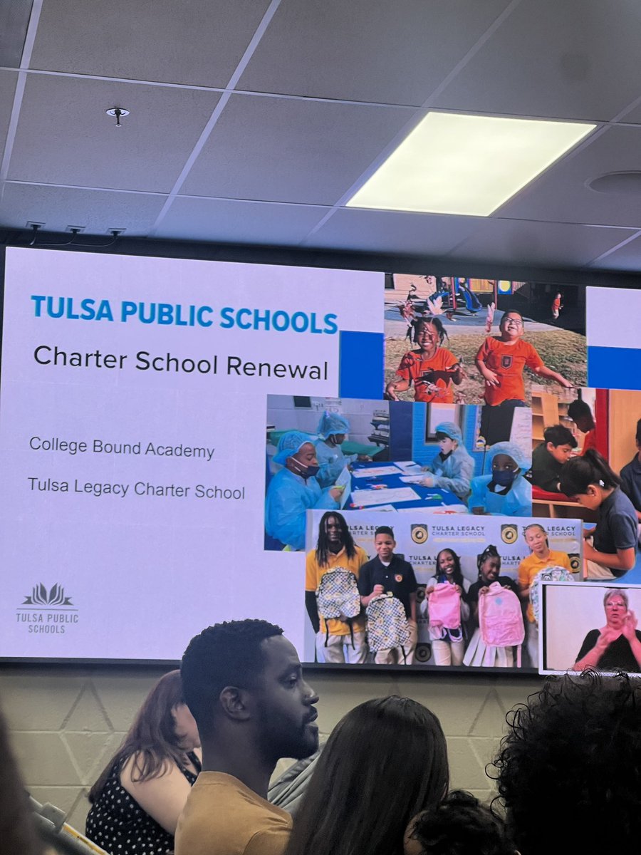 scrnwriterhank's tweet photo. The school board voted to renew the charter of my school, Tulsa Legacy Charter School, for another four years! Thank you for allowing us to proudly serve the North Tulsa community and our children! #teacherlife #CharterSchoolSuccess #northtulsa https://t.co/4faO3XYlUv