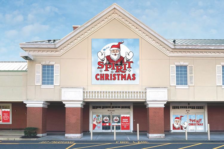 Spirit Halloween will turn into Spirit Christmas at select locations this year after the Halloween season is over. 

It will have Christmas decor, apparel, gifts, inflatables, stocking stuffers, and meet-and-greets with Santa.