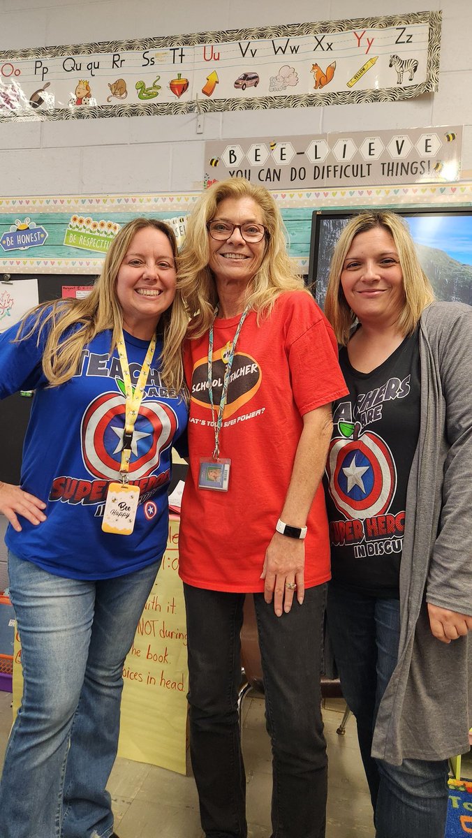 mrsbostmawbey's tweet photo. Superhero Shirt Day #2ndgraderocks #2BBusyBees #weekofinclusion #weekofrespect @Mawbey1DEI @MawbeyStreet1 https://t.co/WMcfUTtu9j