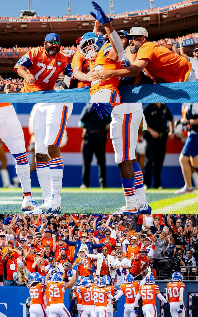 Broncos's tweet image. Old school #MileHighMagic 🪄

#LVvsDEN 📸 » bit.ly/3BxIlLz