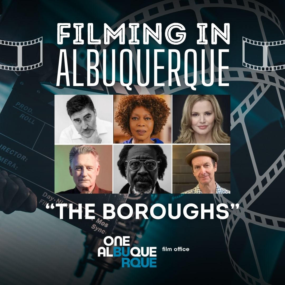 ABQFilmOffice's tweet photo. ICYMI: "The Boroughs," an eight-episode supernatural mystery from @netflix will be filming in #Albuquerque!

The @NMFilmOffice announced the production will employ 275 crew, 32 principal actors, and 1,934 background talent.

📷: @DEADLINE
#OneAlbuquerque #NMFilm #VisitABQ #NMTrue https://t.co/Z56HW6qlhk