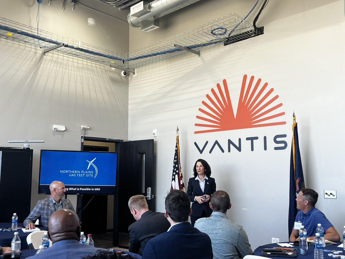 Great day in Grand Forks visiting the UND Drilling and Completions Lab where we learned about how they separate rare earth elements from coal.

We also attended a roundtable discussion with representatives from multiple states at the Northern Plains UAS Test Site at Vantis to
