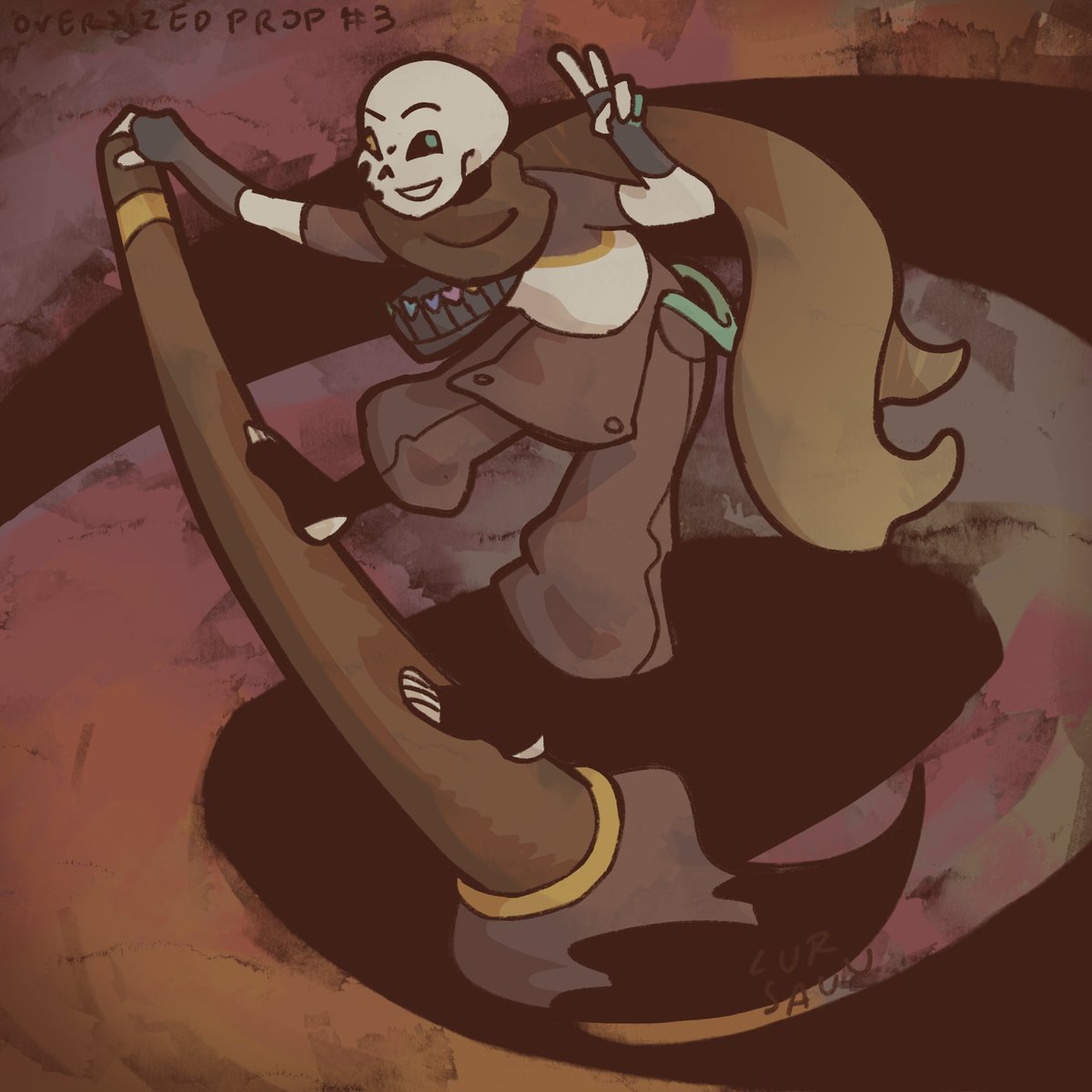 lursauu's tweet photo. cringetober day 3: oversized prop
#sansau #cringetober https://t.co/ncqQPzyk5A