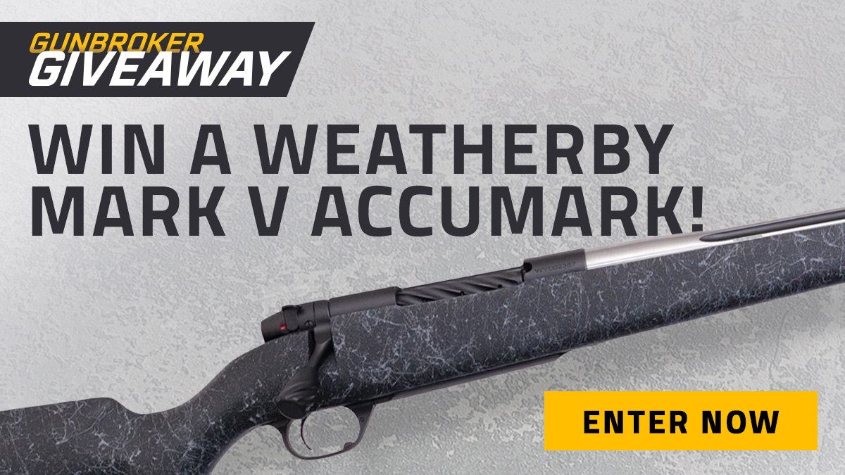 GunBroker's tweet image. Get ready for hunting season!
🚀 GunBroker is giving away a Weatherby Mark V Accumark 300 Weatherby Mag Rifle worth $2,199 to one lucky winner! 
🚀 Enter here: gunbroker.com/c/sweepstakes/

#sweepstakes #giveaways #Weatherby #huntingseason
