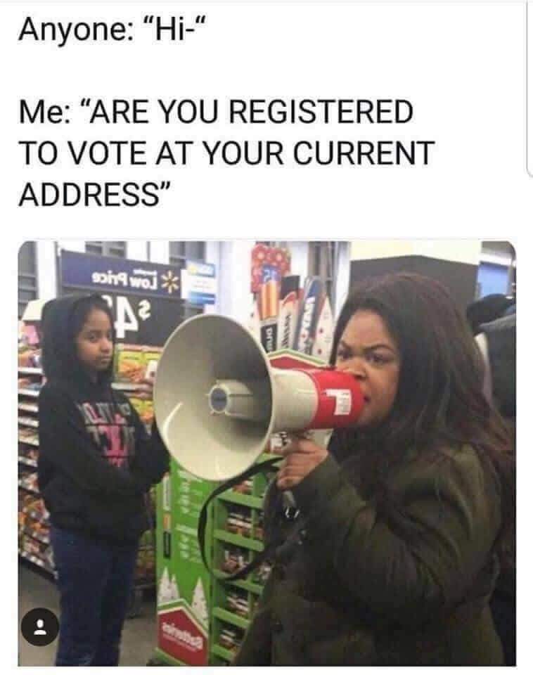 PMACampbell's tweet photo. 🗳️ Monday, Oct 7th is the last day to register to vote in GEORGIA 🍑 for the November election! You can register online, so make sure you check the Secretary of State's website to check your status. Don't miss your chance to make vour voice heard! 🗳️🗳️🗳️ https://t.co/6WLR3bmy7K