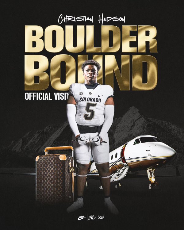 ChrisDaGoat07's tweet photo. Can’t wait to get to Boulder this Weekend 🦬💛🖤 #SkoBuffs #GoBuffs @lewis_damione @WarrenSapp @Coach2Bless @DeionSanders @CUFBRecruit @CUBuffsFootball https://t.co/FL6NzMie8D