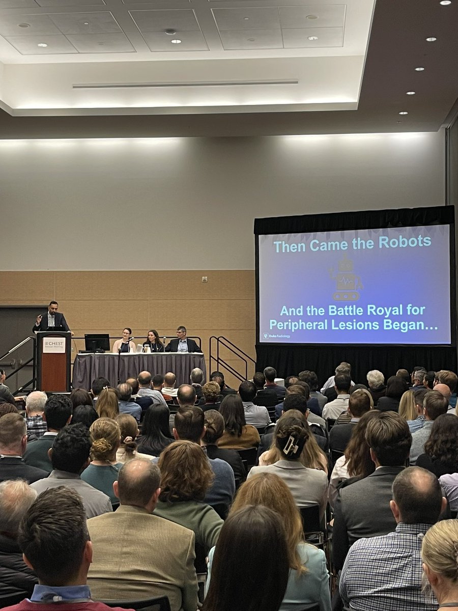 JMammarappallil's tweet image. I mean it does get better than a Battle Royale talk does it?!?! 🤼🥊🩸Fantastic @accpchest #CHEST2024 talk on 🫁 biopsies from all perspectives. 🙏🏾 to @JasonAkulian @UNC_Pulm_CC and George Cheng @ucsdpccm for organizing. @NJHealth @DukeRadiology @DukeRadCTI @ClevelandClinic