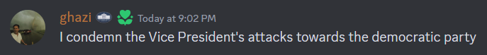 THANK YOU MR. GHAZISAINT! A true patriot, not a fake like the Vice President. The former Vice President speaks only truth, this DIVISIVENESS perpetuated by modifiable must END.