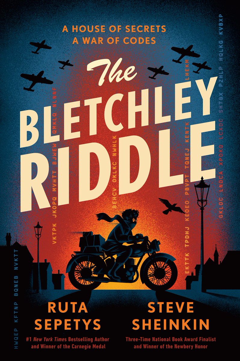 MrSchuReads's tweet photo. The Bletchley Riddle, written by @RutaSepetys and @SteveSheinkin, releases tomorrow! https://t.co/u02j8x5lmQ