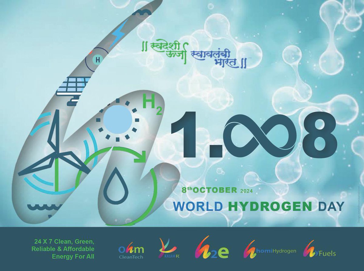 Infinite ♾️ , that’s the Power of Hydrogen, a Molecule we are betting our future &amp; committing our present to

To all colleagues in the Industry and the Government, we thank you for your support in our collective effort to make Hydrogen a Green, Decentralised, Affordable &amp;