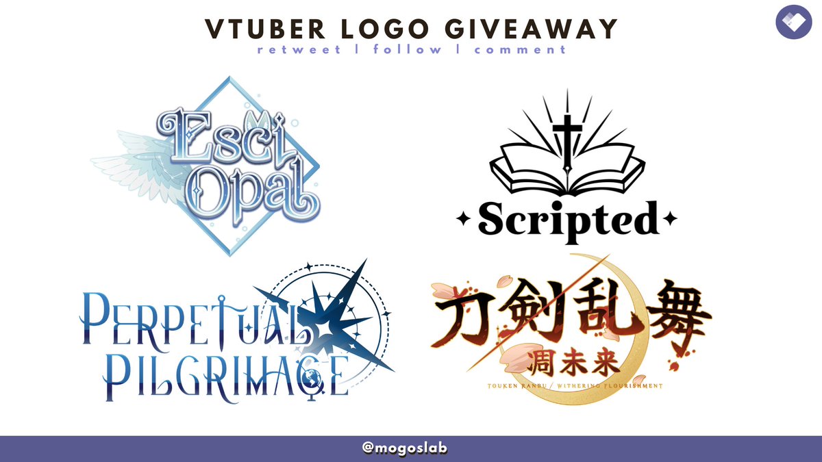 ✨Free Logo Giveaway✨
End in 24 hours
To enter:
☑️Like 💙
☑️Comment &amp; Retweet
#vtuber #logo #VTubersart