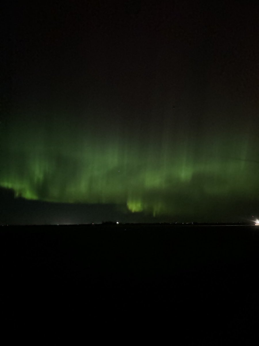 Lights are good enough to see with the naked eye tonight.  That’s pretty rare this far south.