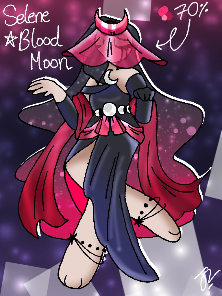 SnovaVega's tweet photo. Selene, Crimson Moon version! https://t.co/INP28Xudm5