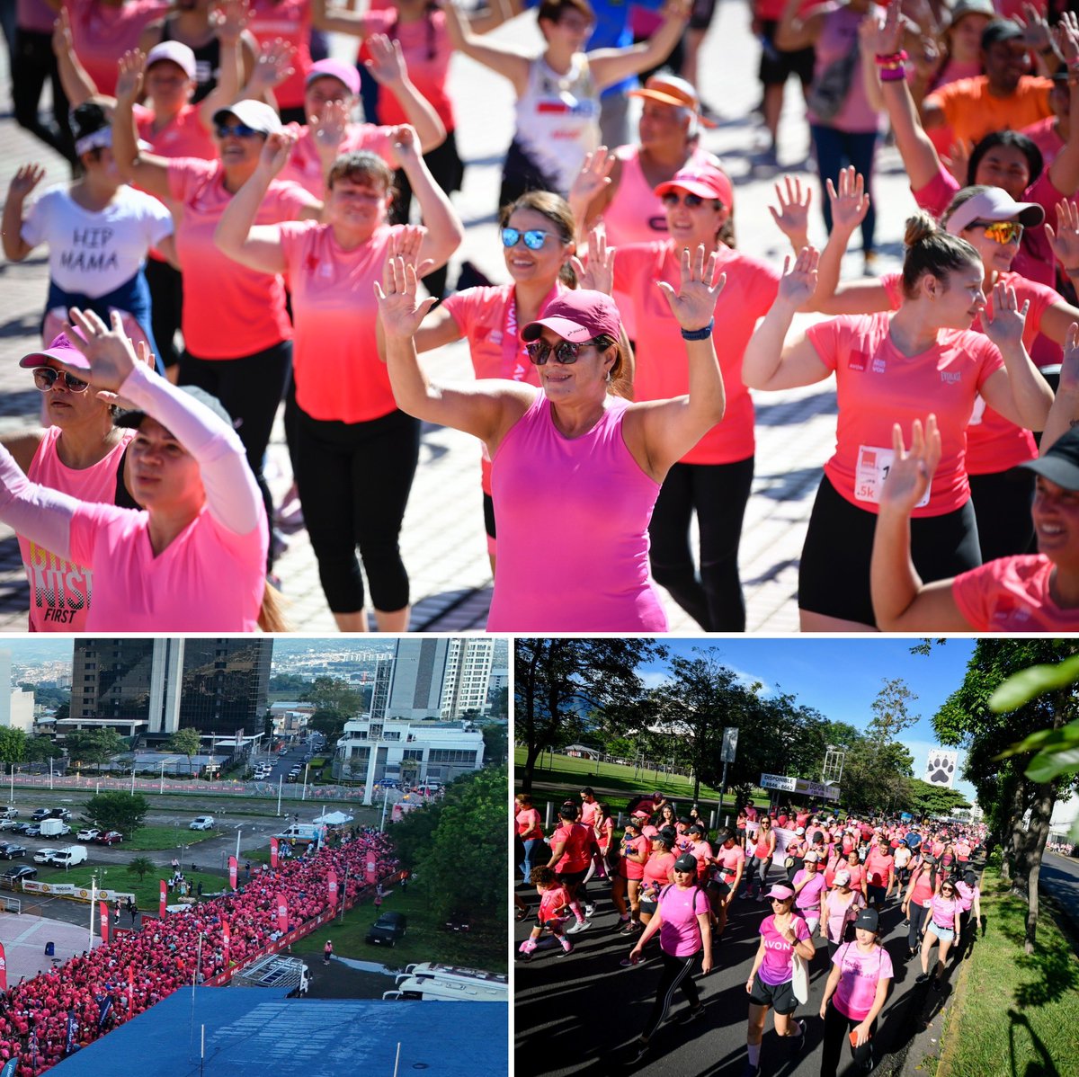 lajornadacrc's tweet photo. ES OFICIAL: más de 6 MIL PERSONAS caminaron y corrieron en La Sabana para luchar contra el cáncer de mama. 🚨🏃🏽‍♀️🇨🇷

La empresa AVON donará todo lo recaudado a la Fundación Nacional de Solidaridad Contra el Cáncer de Mama. 🩷

¡Hermosa iniciativa! 👏🏼 https://t.co/DNGTZoc7MI