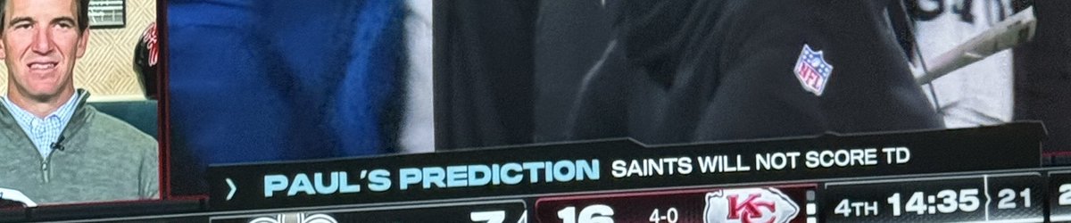 BarstoolNOLA's tweet photo. THATS A BAD PREDICTION PAUL https://t.co/LkdUyMkYhp