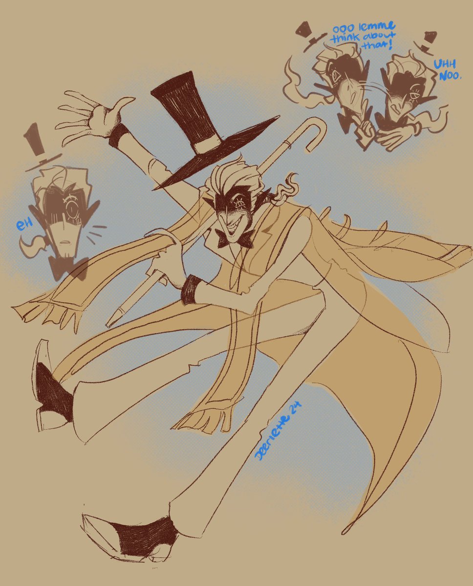 deerlette's tweet photo. warmup time making my own twink old man bill he has one cartoony eye and it flies around from side to side and rattles like a maraca https://t.co/zfZKAV8l80