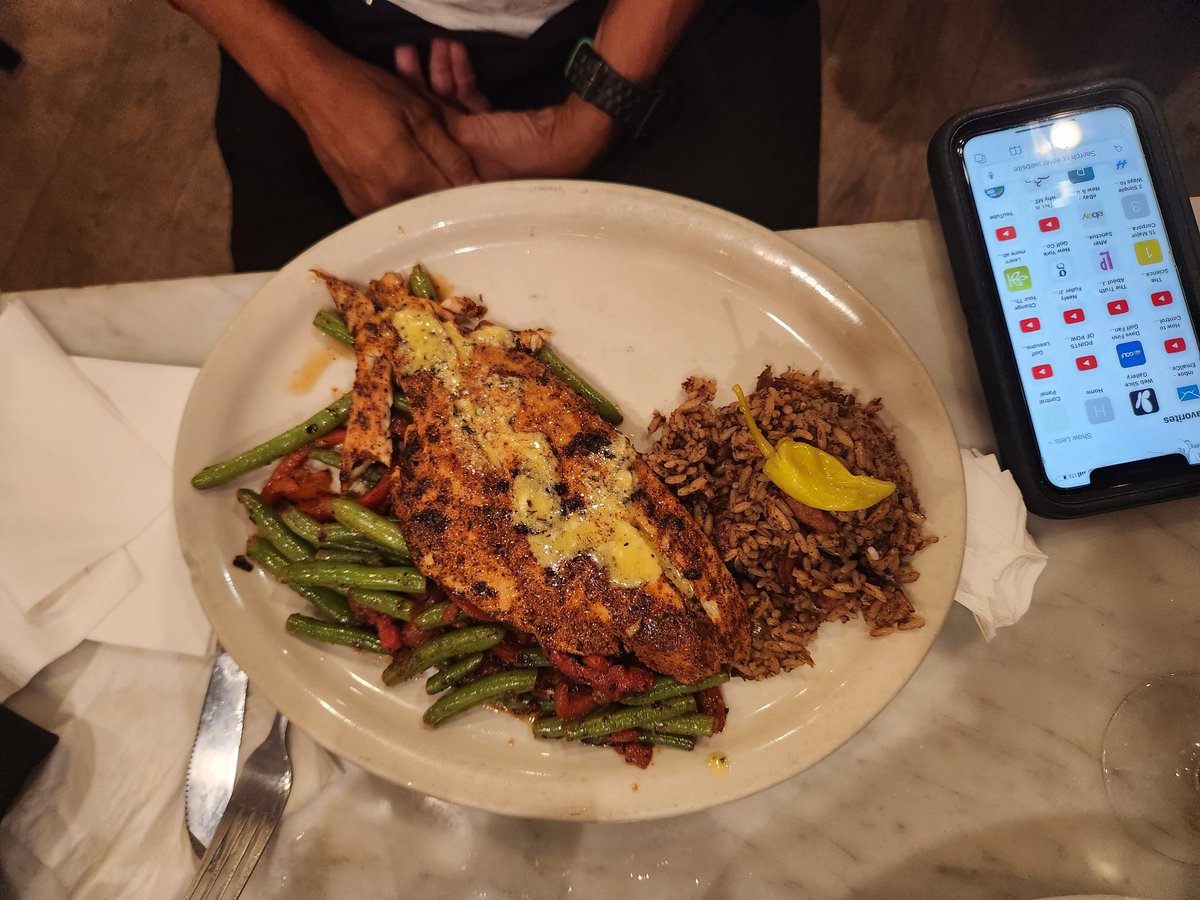 AmericandosN's tweet image. Ate so much great New Orleans cuisine during the ADOSAF summit!

Enjoyed boudin, seafood Benedict, jambalaya w/ andouille sausage, peacan candied yams, turtle soup au sherry, seafood ravioli in scampi sauce, Cajun blackened redfish! 

#ADOS
#ADOSAF
#ADOSsummit
#ReparationsSummit