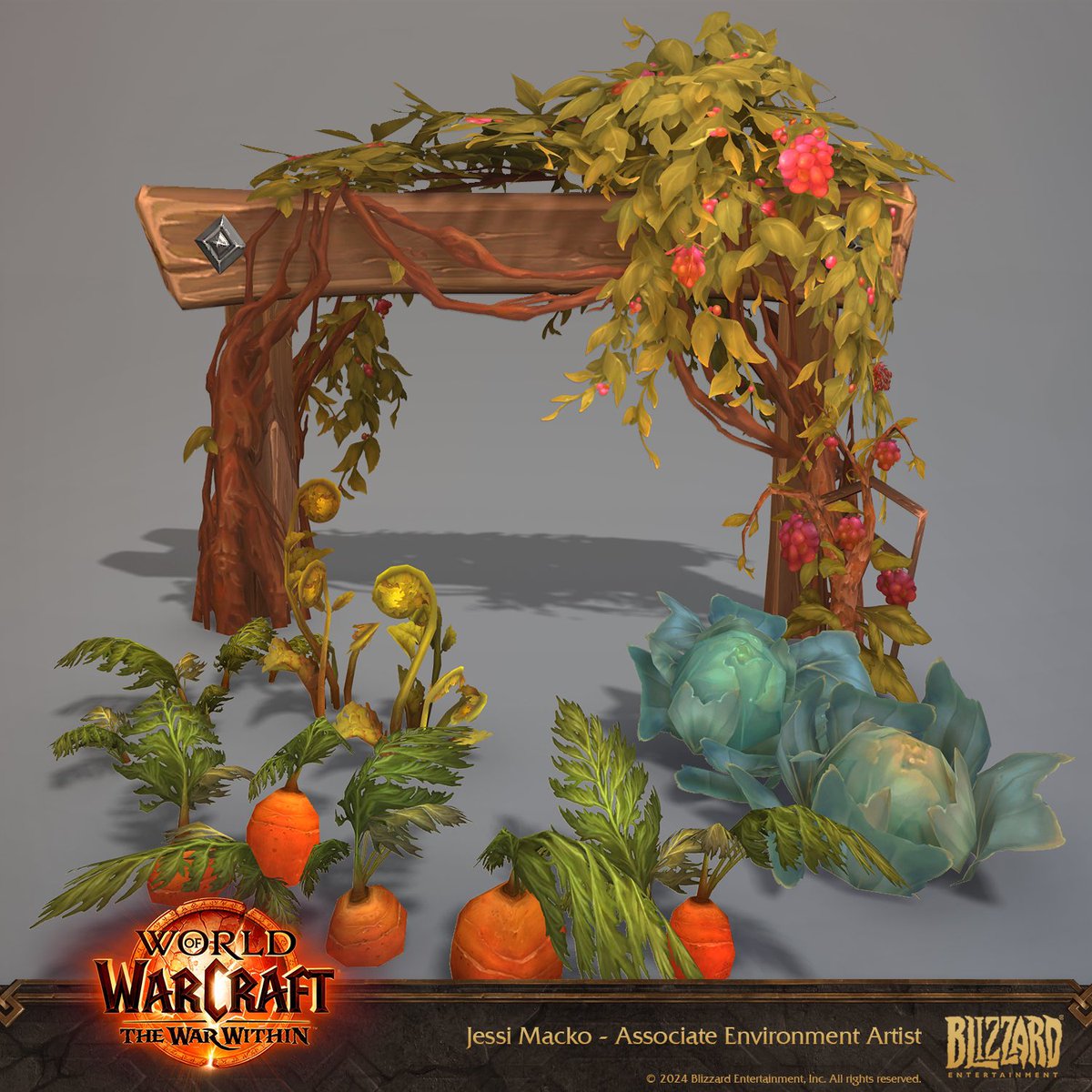 jessimackoart's tweet photo. Hello! I wanted share some farm plants and textures I made for The War Within! Happy to be able to share some of my art finally 🥹

Additional art: World of Warcraft Art Team
#worldofwarcraft #gameart #gamedev https://t.co/43KAezerNb