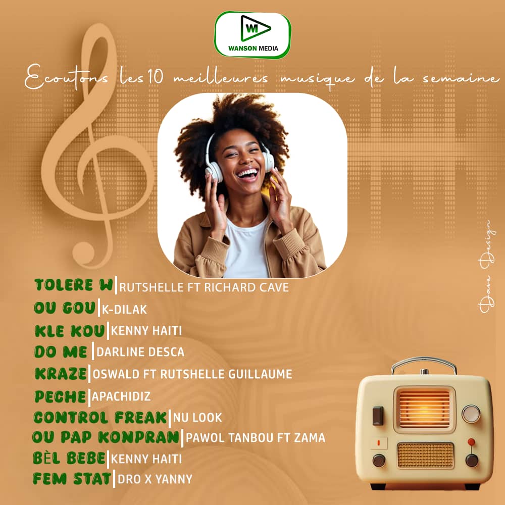 Fè playlist ou bèl pou semèn nan, voye strès la ale pandan w ap abone ak <a href="/WansonMedia/">Wanson Media</a> sou tout platfòm yo.