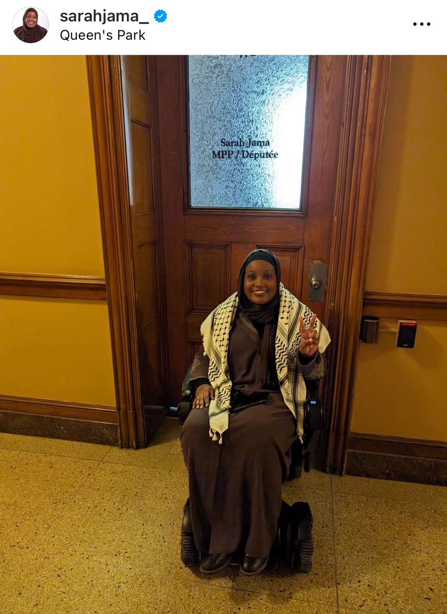 JessicaHalabi's tweet photo. After one year, don’t forget Sarah Jama who was the first to courageously raise her voice for Palestinians in Canadian parliament, risking her career and starting a wave of support https://t.co/k2yPfnMKA7