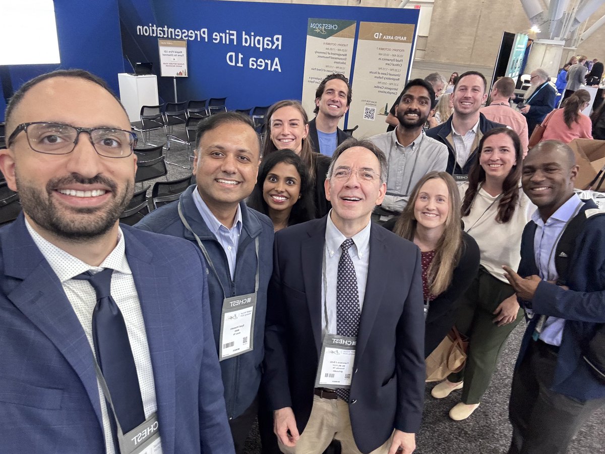 UTK_PCCM's tweet image. PCCM Faculty and Fellows showing support for the @accpchest #CHEST2024 presentations.
Great attendance!
