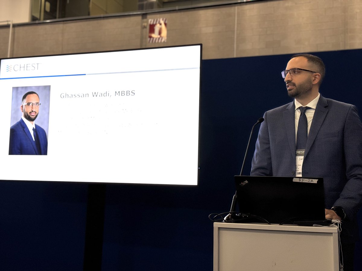 UTK_PCCM's tweet image. Solid presentation by our second-year PCCM fellow, Dr Ghassan Wadi, at @accpchest #CHEST2024
“Uncommon suspect behind a common syndrome.”