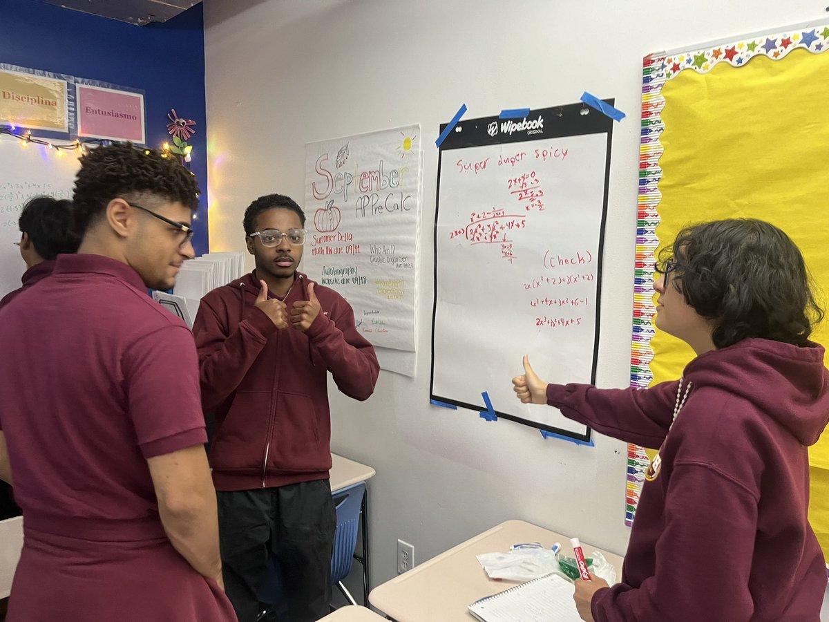 collinsnyc's tweet image. Today’s beauty - incredible #buildingthinkingclassrooms in full effect in #APPreCalculus class @NewHeightsACS this morning.