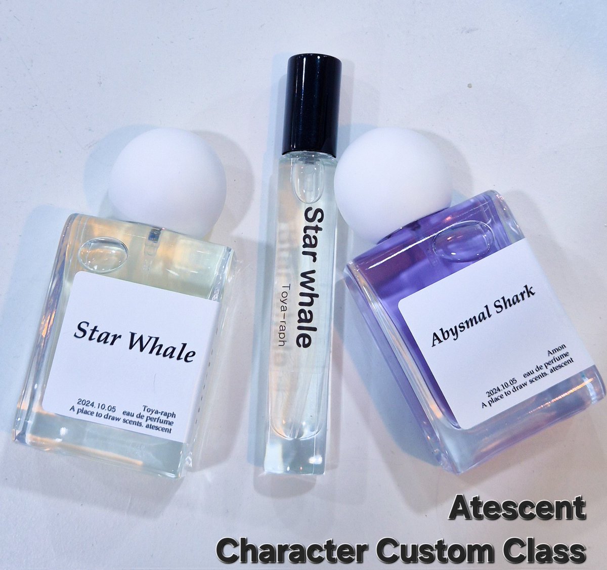 _atescent's tweet image. #대구향수공방
캐릭터커스텀 클래스
향수2병과 10ml향수까지 제작하셨어요💜

쉽게 선택하시고 조향도 잘 하셔서
향수공방 경험이 있으신 줄 알았는데
처음이라고 하셔서 놀랐어요🫢

2주 숙성 후 기분 좋게 사용해주세요🫶