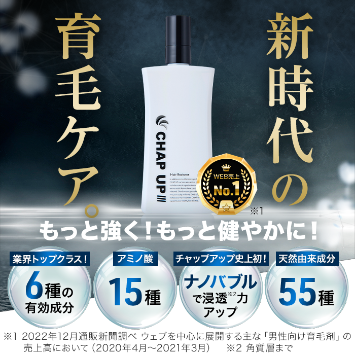 薬用 チャップアップ CHAPUP 育毛ローション 120ml 育毛剤 3本 薬用