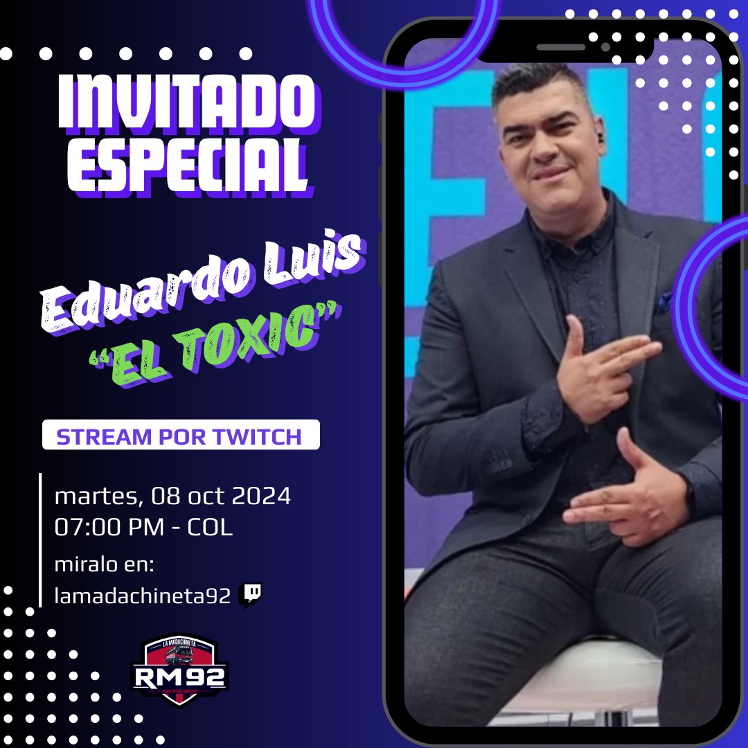 ruizmadachi92's tweet photo. Este martes #pidandomicilio nos acompañará @EduardoLuisFut para hablar de todo en nuestro stream
⏬️⏬️⏬️⏬️⏬️⏬️⏬️⏬️
https://t.co/lVl2Dkfso0
Los esperamos 💣 https://t.co/Yx3iTGMS3K