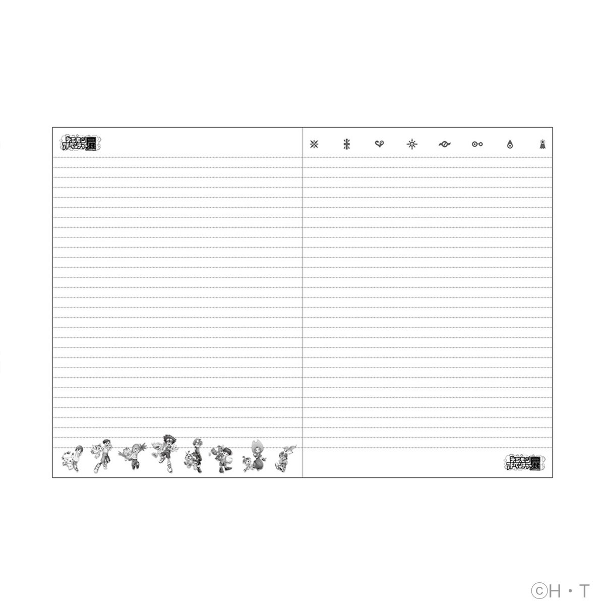 グッズ紹介／＼ デジモンアドベンチャー第一話 台本風ノート 会場内に