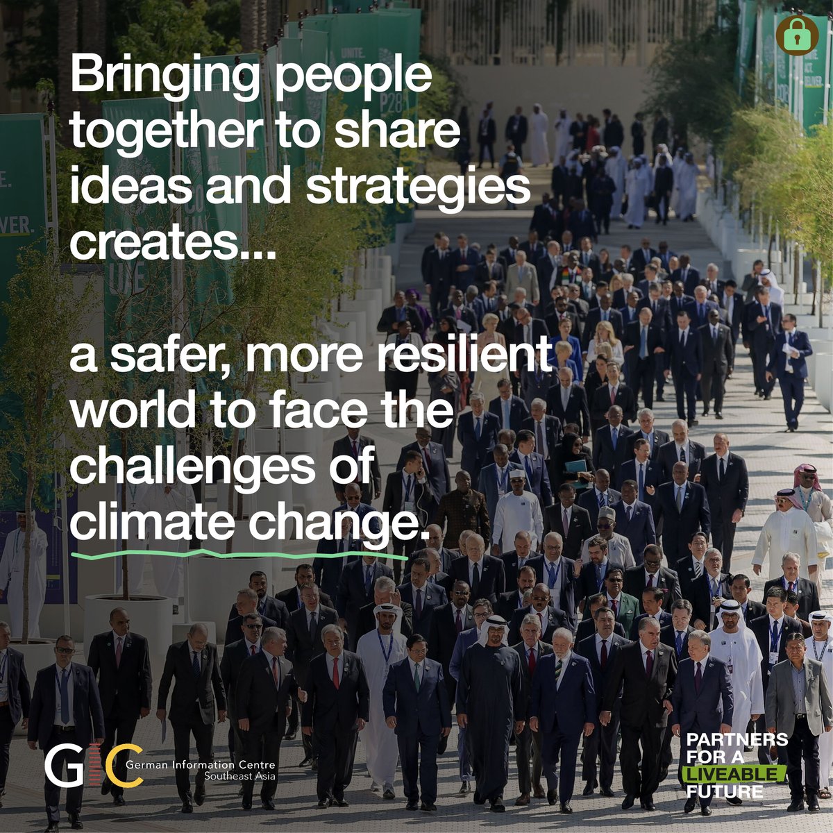 GermanyInSEAsia's tweet photo. When resources are scarce, social tensions rise, intensifying the risk of conflict.
📌 Conferences such as today’s Berlin Climate & Security Conference focuses on #climate solutions to mend the social fabric in fragile settings & reduce conflict risks. #LiveableFuture #BCSC2024