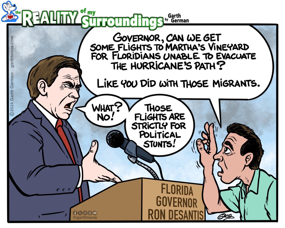 Stay safe, Florida. 

Follow for more cartoons!

#hurricane #hurricanemilton #HurricanePreparedness #HurricanePrep #HurricaneSeason #HurricaneSeason2024 #desantis #DeSantisIsAFailure