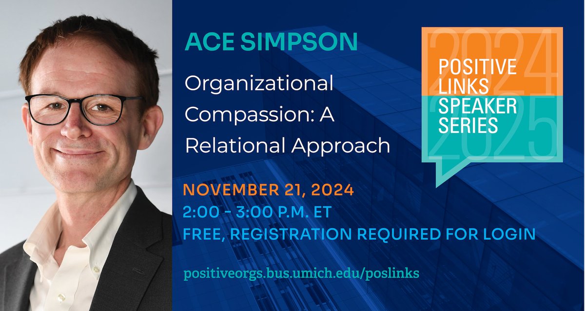 MOC Division of the Academy of Management (@moc_aom) on Twitter photo We at <a href="/MOCDivision/">AOM MOC Division</a> are looking forward to these two wonderful speakers for the <a href="/PositiveOrg/">Center for Positive Organizations</a>! Register at myumi.ch/XGDnA We at <a href="/MOCDivision/">AOM MOC Division</a> are looking forward to these two wonderful speakers for the <a href="/PositiveOrg/">Center for Positive Organizations</a>! Register at myumi.ch/XGDnA