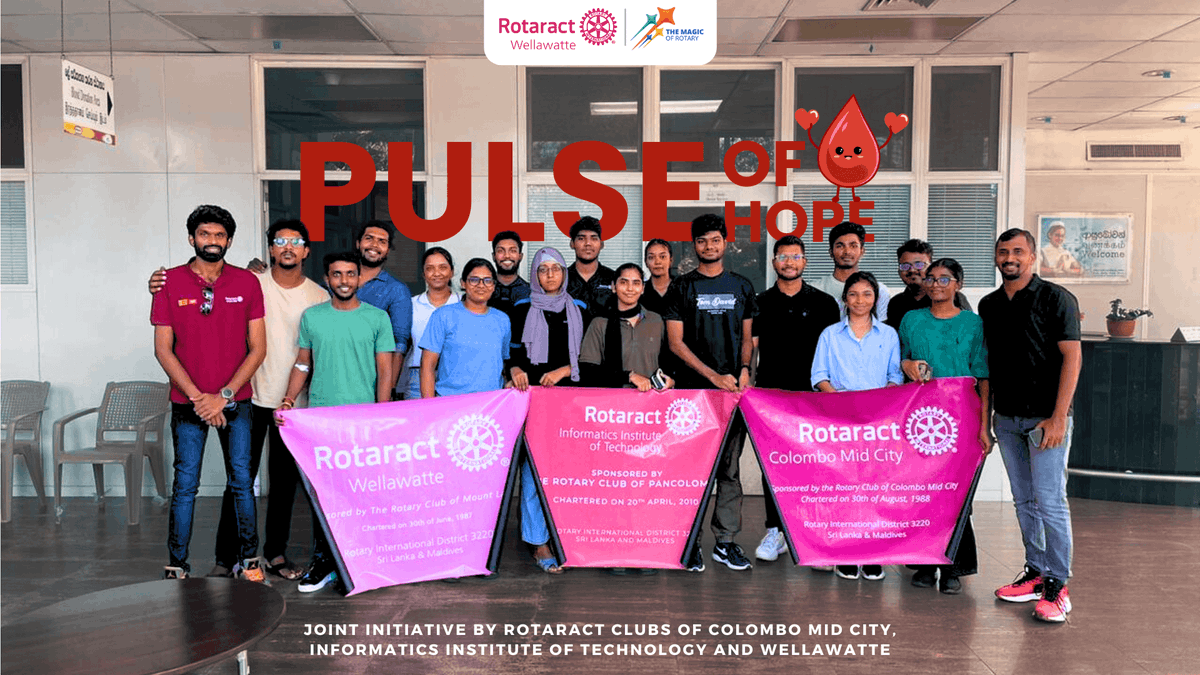 RotaractWella's tweet photo. A heartfelt thank you to all the heroes who donated blood at Pulse of Hope! 💉❤️ You've given the gift of life and lit the spark of hope. 🙌 Together, we made a difference! 🫂

https://t.co/whxLES2uuK

#Rotaract3220 #BloodDonation #RCW #CommunityService #RID3220 #TheMagicOfRotary https://t.co/Aru476pLjp