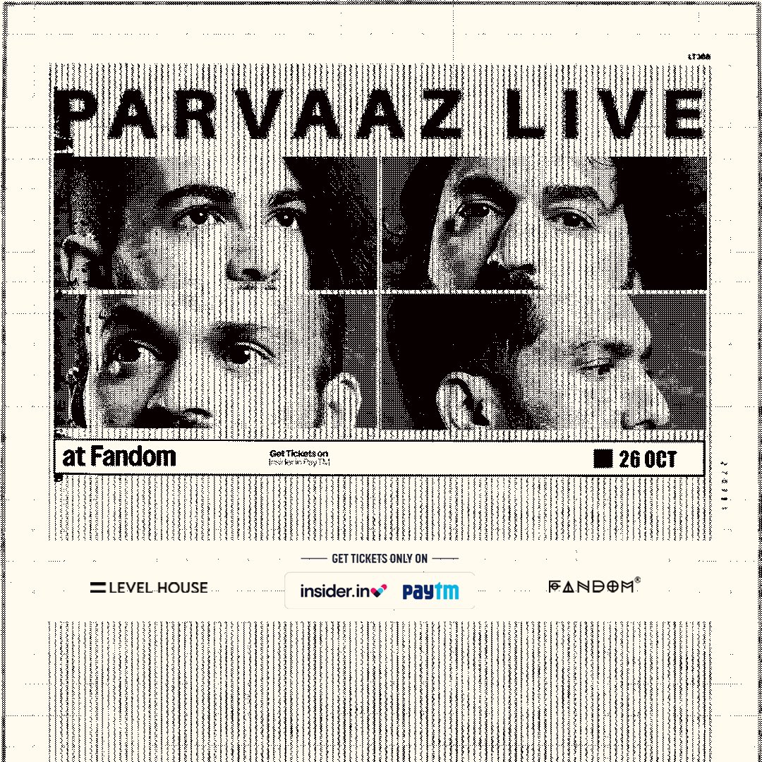 Bangalore, we’re back! Join us at Fandom on October 25th and let’s celebrate together. 
Don’t miss out, grab your tickets NOW only on @insider.in 
🎟️ : insider.in/parvaaz-live-a…
#neverrunoutofplans #LiveInBangalore #ParvaazLive