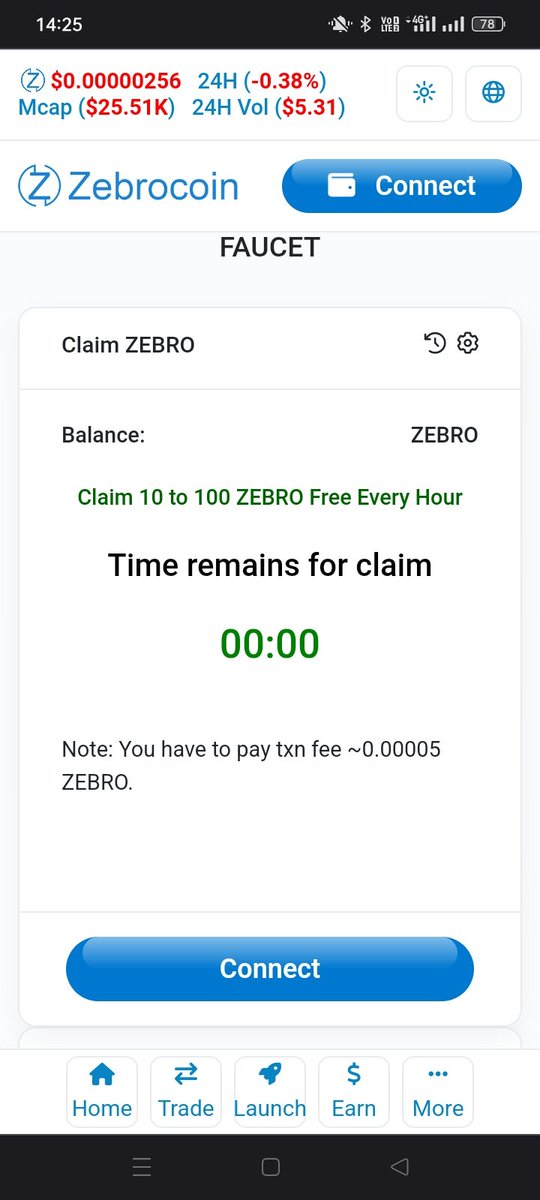 ZEBRO FAUCET
Claim 10-100 ZEBRO every hour directly to your wallet.
Add Zebro Smart Chain to Metamask or other wallet n start claiming.
Note: It is decentralized faucet, free ZEBRO sent from contract to you so you pay tiny tx fee ~0.00005 ZEBRO per claim.

zebrocoin.app/faucet/