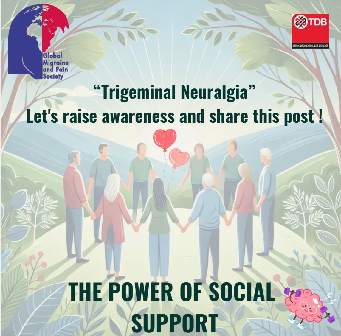 "Today is World Trigeminal Neuralgia Awareness Day. Let'stalk about this chronic pain disease all over the world, recognize it and take action! #TrigeminalNeuralgiaDay#MigraineAndPain #GlobalAwareness"