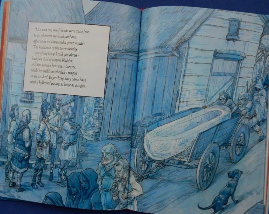 JillBennett18's tweet photo. #Kevin Crossley-Holland’s mythic re-imagining of a story set in Anglo Saxon times #KingAlfredandtheIceCoffin superbly illustrated @chrisriddell50 @WalkerBooksUK #WalkerStudio is #RedReadingHub’s kidlit #fiction book of the day reviewed on the blog https://t.co/XN7CvB9d3r https://t.co/jMaoYi4D1o