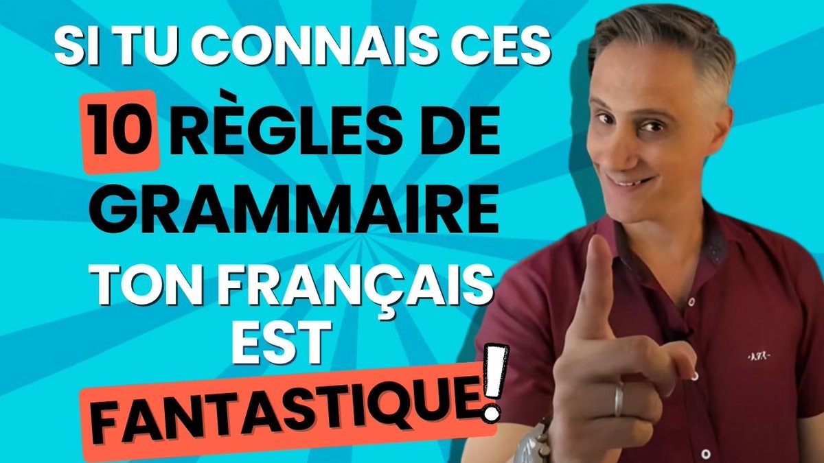 Si tu Connais ces 10 Règles de Grammaire ton Français est Fantastique ✨! youtu.be/DNHY4-Kj1mg?si… #FLE #LearnFrench #Français