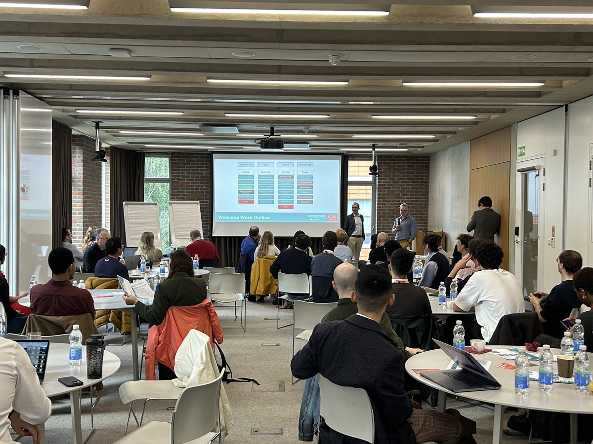 EPSRC DRIVE-Health CDT in Data-Driven Health (@kcldrivehealth) on Twitter photo Great start to our Welcome Week today <a href="/SGDPCentreKCL/">SGDP Centre KCL</a> opened by directors <a href="/richdobson/">Richard Dobson</a> and <a href="/VasaCurcin/">Vasa Curcin</a> <a href="/KingsIoPPN/">Institute of Psychiatry, Psychology & Neuroscience</a> <a href="/kingsmedicine/">King's Faculty of Life Sciences & Medicine</a> 👍 Great start to our Welcome Week today <a href="/SGDPCentreKCL/">SGDP Centre KCL</a> opened by directors <a href="/richdobson/">Richard Dobson</a> and <a href="/VasaCurcin/">Vasa Curcin</a> <a href="/KingsIoPPN/">Institute of Psychiatry, Psychology & Neuroscience</a> <a href="/kingsmedicine/">King's Faculty of Life Sciences & Medicine</a> 👍