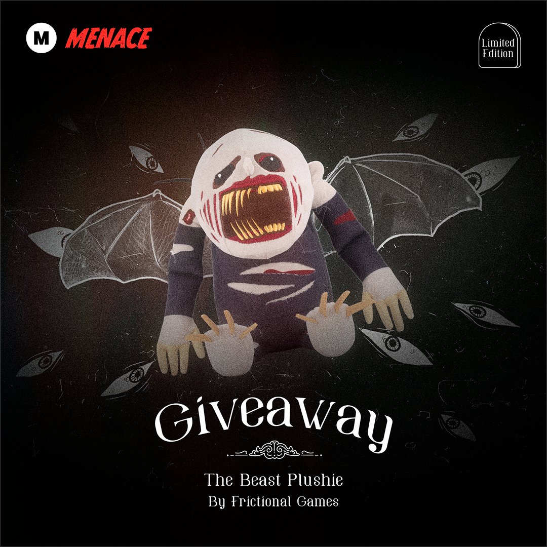 It’s giveaway time! We’re giving you the chance to win 1 of 2 Beast plushies! 🪖🐾

How to enter?

1. Follow @makeship and <a href="/frictionalgames/">frictionalgames</a>

2. Retweet this post

Giveaway ends October 10 at 2pm (ET). Good luck!