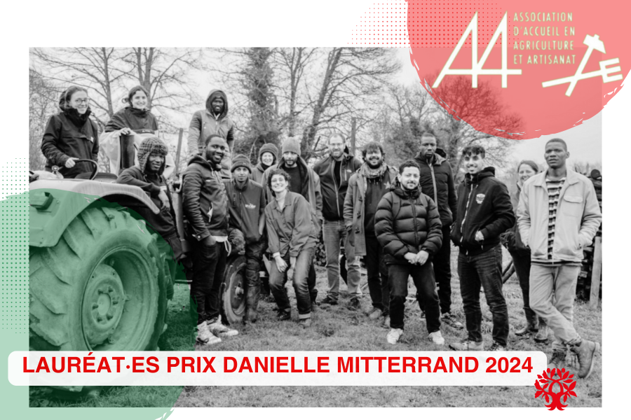 La Fondation est très heureuse de remettre cette année le prix Danielle Mitterrand aux membres de l’Association d’Accueil en Agriculture et Artisanat (A4), leurs engagements résonnent et inspirent ! ✊✨
👉rb.gy/ylzyut

📍Rdv le mardi 19 novembre à l'Académie du Climat