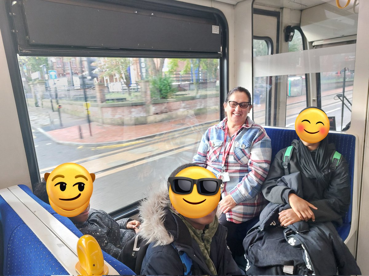 portercroft's tweet photo. Eight very excited KS2 children on the tram going team building at Sheffield EIS. We are really looking forward to the experience! https://t.co/IQM2ekC3i9